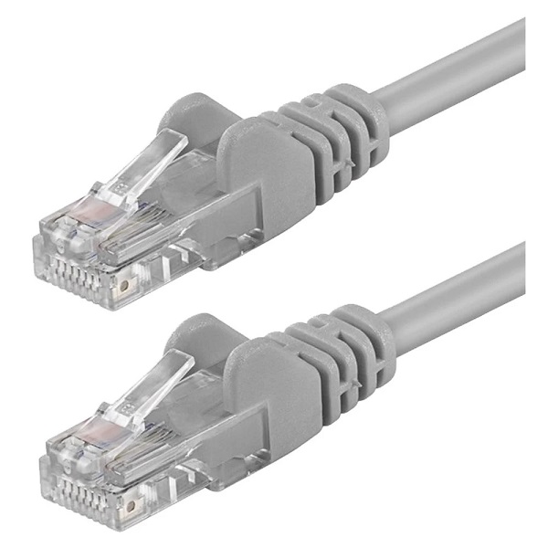 Cavo di rete Patch in CCA Cat.6E Grigio UTP 1mt